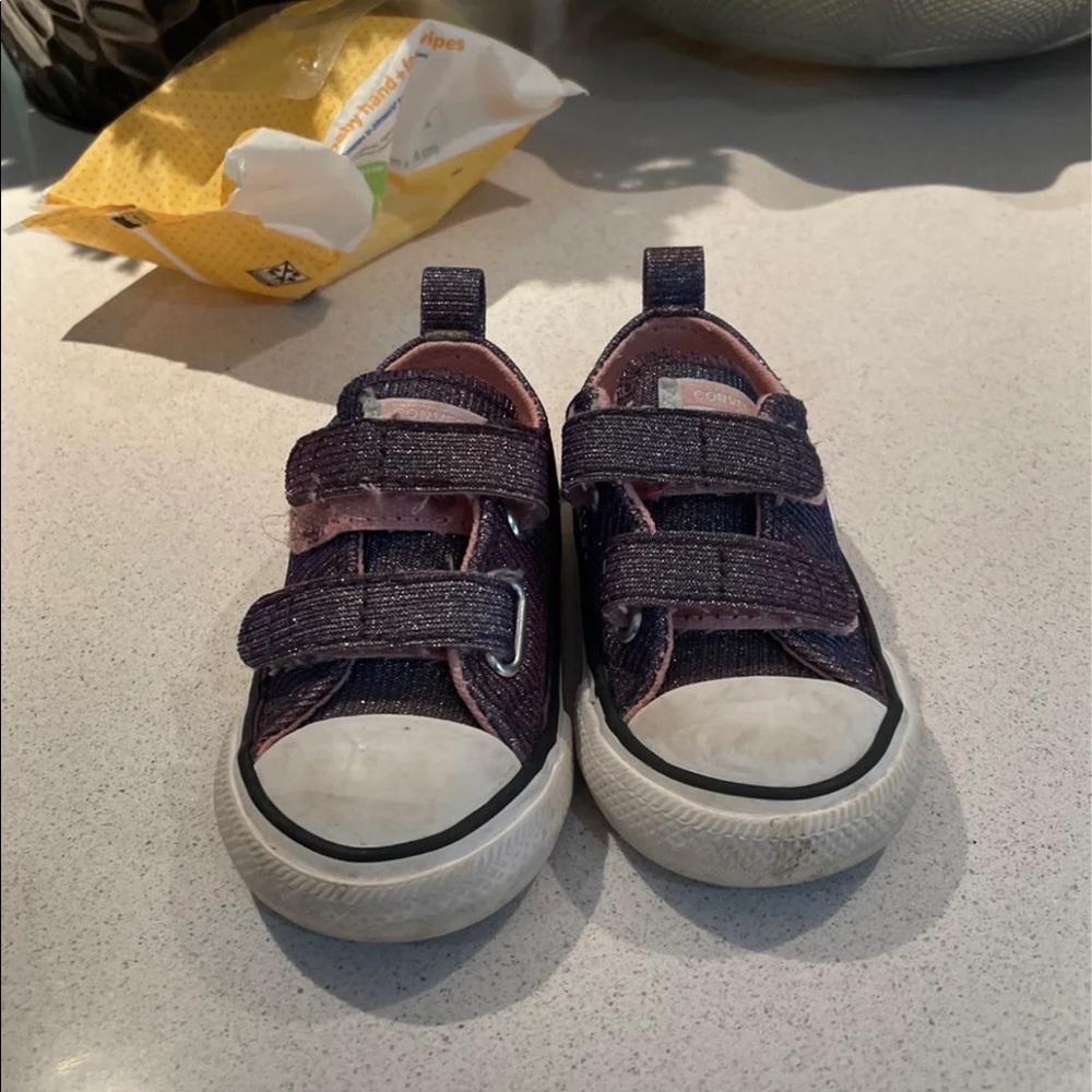 Converse Velcro Shoes Size 4